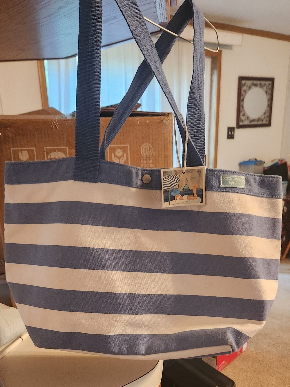 Dolce & Gabbana Beach Canvas Tote Bag